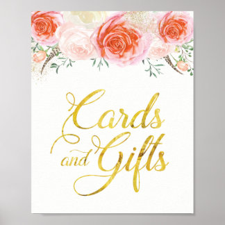 Elegante Rose - Kartenzeichen (8x10) Poster