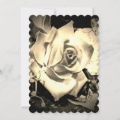 Elegante Rose Katholische Hochzeitseinladung Einladung (Rückseite)