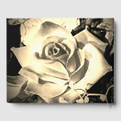 Elegante Rose Katholische Hochzeitskarte Gästebuch (Rückseite)