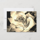 Elegante Rose Katholische Hochzeitskarte RSVP Karte (Rückseite)