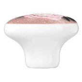 Elegante Rose Keramikknauf (Seitenansicht)