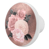 Elegante Rose Keramikknauf (Rechts)