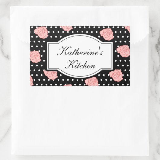 Elegante Rose Kitchen Stickers (Tasche)