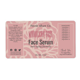 Elegante Rose Korallenrosa Face Fair Oil Serum Lab