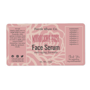 Elegante Rose Korallenrosa Face Fair Oil Serum Lab