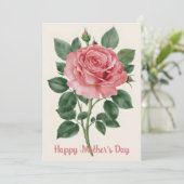 Elegante Rose Kunst, Dichtung und Musik (Stehend Vorderseite)