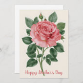 Elegante Rose Kunst, Dichtung und Musik (Vorne/Hinten)