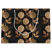 Elegante Rose Locarno Große Geschenktüte (Vorderseite)