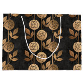 Elegante Rose Locarno Große Geschenktüte (Rückseite)