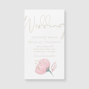 Elegante Rose Magnetkarte