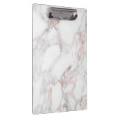 Elegante Rose Marmor Modernes Template Chic Trendy Klemmbrett (Rechts)