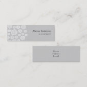 Elegante Rose Mini Visitenkarte (Vorne/Hinten)