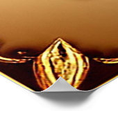 Elegante Rose mit Verziertem Dekorationsrahmen Poster (Ecke)