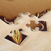 Elegante Rose mit Verziertem Dekorationsrahmen Puzzle (Seite)