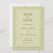 Elegante Rose Moderne Blumenhochzeit Save The Date (Vorderseite)