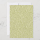 Elegante Rose Moderne Blumenhochzeit Save The Date (Rückseite)