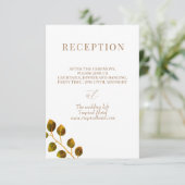 Elegante Rose Monogram Begleitkarte (Stehend Vorderseite)