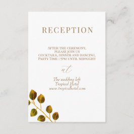 Elegante Rose Monogram Begleitkarte