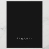 Elegante Rose Monogram Black (Rückseite)