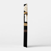 Elegante Rose Monogram Black Case-Mate iPhone Hülle (Rückseite / Rechts)