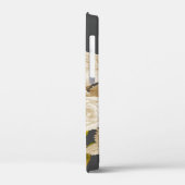 Elegante Rose Monogram Gray Case-Mate iPhone Hülle (Rückseite / Links)