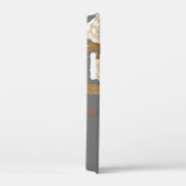 Elegante Rose Monogram Gray Case-Mate iPhone Hülle (Rückseite / Rechts)