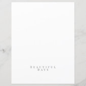 Elegante Rose Monogram White (Rückseite)