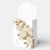 Elegante Rose Monogram White Geschenkschachtel (Geöffnet)