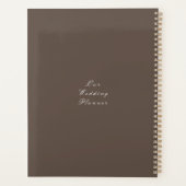 Elegante Rose Monogram White Planer (Rückseite)