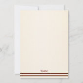 Elegante Rose Music Bridal Dusche Einladung (Rückseite)