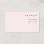 Elegante Rose New Orleans Club Terminkarte (Rückseite)