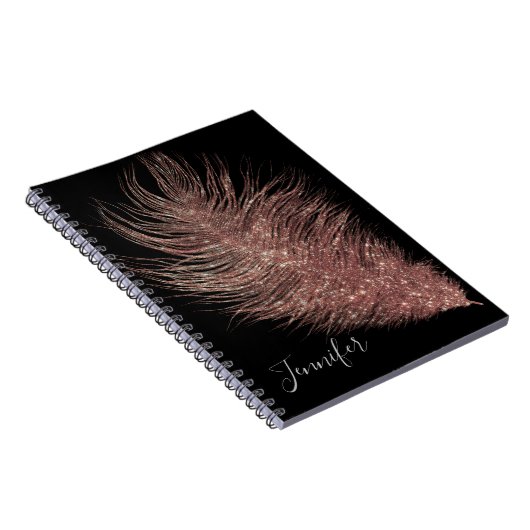 Elegante Rose Notizblock (Rechte Seite)