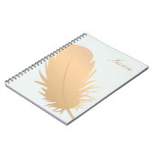 Elegante Rose Notizblock (Linke Seite)