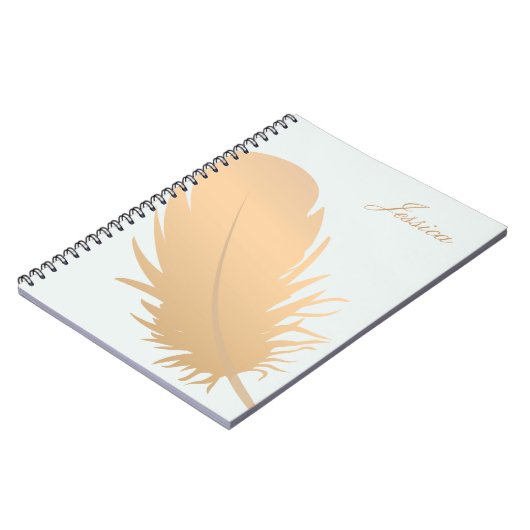 Elegante Rose Notizblock (Linke Seite)