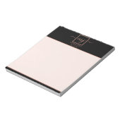 Elegante Rose Notizblock (Rotiert)