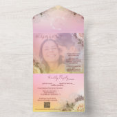 Elegante Rose-Overlay-Einladung All In One Einladung (Innen Boden)