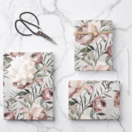 Elegante Rose Pinacoteca Ristorante La Lanchetta Geschenkpapier Set