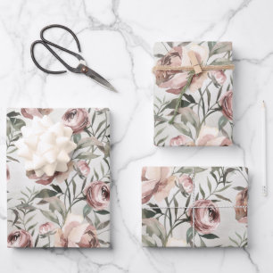 Elegante Rose Pinacoteca Ristorante La Lanchetta Geschenkpapier Set