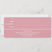 ELEGANTE ROSE PINK BUSINESS LOGO GIFT BESCHEINIGUN (Rückseite)