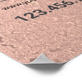 Elegante Rose Poster (Ecke)