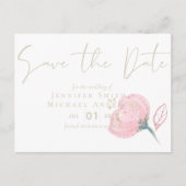 Elegante Rose Postkarte (Vorderseite)