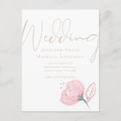 Elegante Rose Postkarte (Vorderseite)