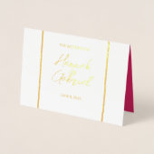 Elegante Rose Red Wedding Foil Einladung (Vorderseite)
