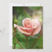 Elegante Rose Relax Garden Pension Party Einladung (Rückseite)