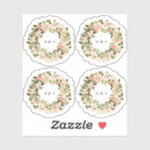 Elegante Rose Romance Aufkleber (Blatt)