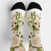 Elegante Rose Romance Floral Feminine MUM Socken (Oben)