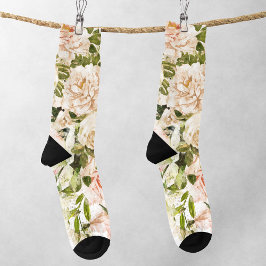 Elegante Rose Romance Floral Feminine MUM Socken