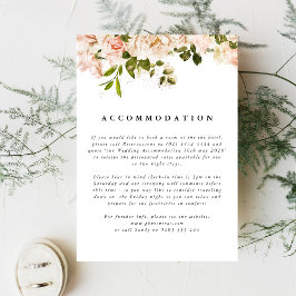 Elegante Rose Romance Wedding Cards Begleitkarte