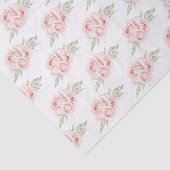 Elegante Rose Rosa Blütenfarben Seidenpapier (Ausschnitt)