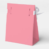 Elegante Rose Rosa Braut & Groom Monogramm Hochzei Geschenkschachtel (Rückseite)